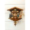 Hermle 10.5" Brown and Green Floral Squirrel Cuckoo Wall Clock